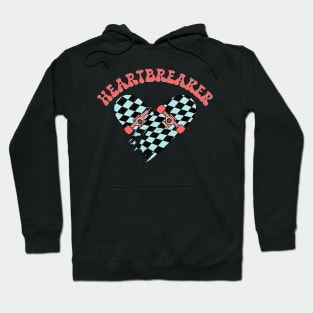 Heartbreaker Retro Skateboard Valentine Hoodie